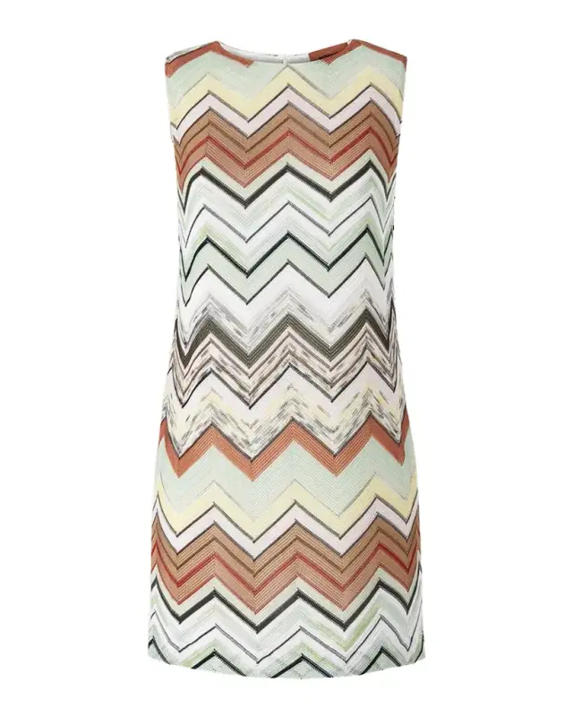 Missoni Chevron Knit Sleeveless Mini Dress