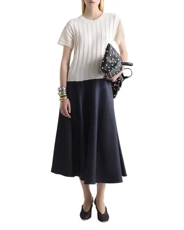 Varda A-Line Denim Skirt