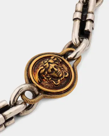 Versace Novantatre Medusa Link Necklace | Thumbnail 3