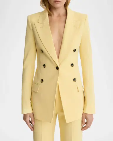 Smythe Not a DB Linen-Blend Blazer | Thumbnail 2 Smythe Not a DB Linen-Blend Blazer | Thumbnail 2
