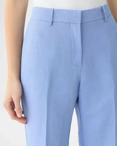 Lafayette 148 New York Gates Wide-Leg Silk-Linen Pants | Thumbnail 3 Lafayette 148 New York Gates Wide-Leg Silk-Linen Pants | Thumbnail 3