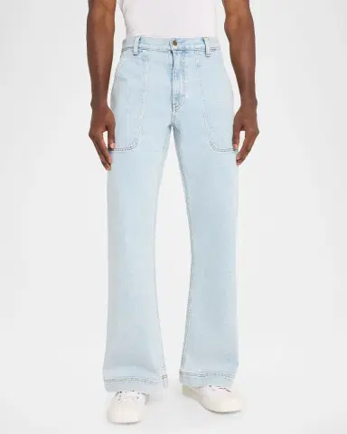 Sanderlak Men's Utility Relaxed Flare Jeans | Thumbnail 3 Sanderlak Men's Utility Relaxed Flare Jeans | Thumbnail 3