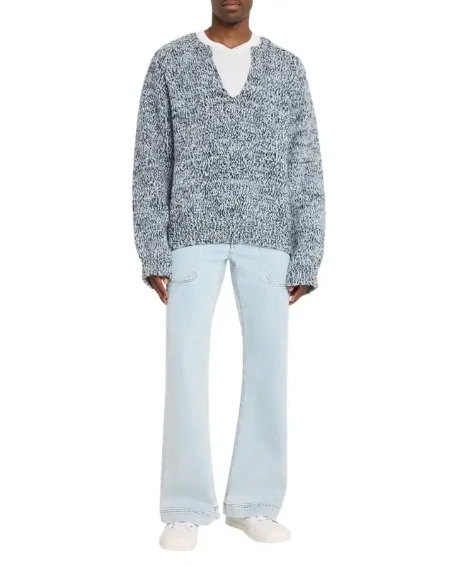Sanderlak Men 's Utility Relaxed Flare Jeans