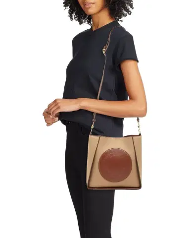 Stella McCartney Logo Cotton Canvas Crossbody Bag | Thumbnail 1