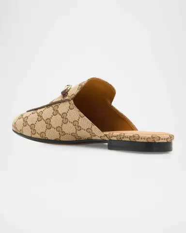 Gucci Princetown GG Canvas Bit Loafer Mules | Thumbnail 3