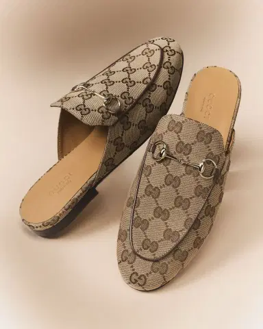 Gucci Princetown GG Canvas Bit Loafer Mules | Thumbnail 4