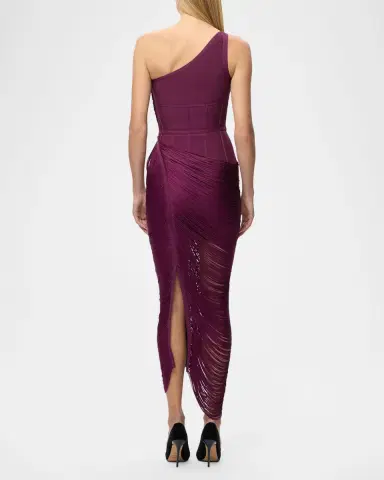 Hervé Léger The Tyra Asymmetric Gown | Thumbnail 2