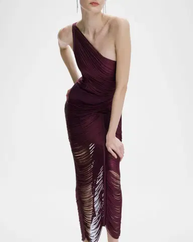 Hervé Léger The Tyra Asymmetric Gown | Thumbnail 4