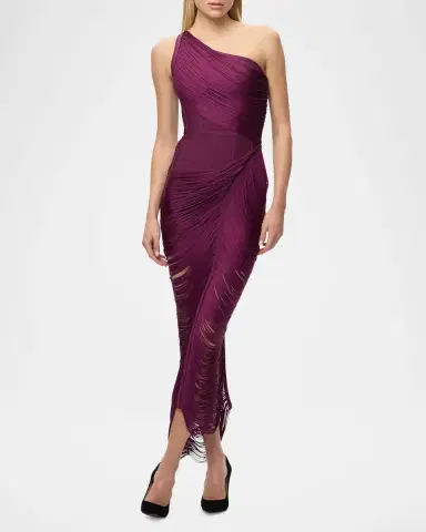 Hervé Léger The Tyra Asymmetric Gown | Thumbnail 6