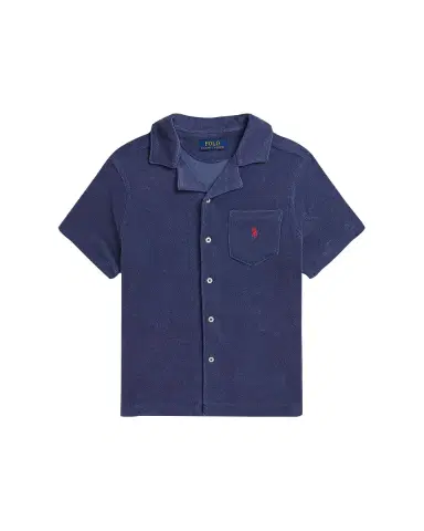 Polo Ralph Lauren Boy's Cotton-Blend Terry Camp Shirt, Size S-XL | Thumbnail 2