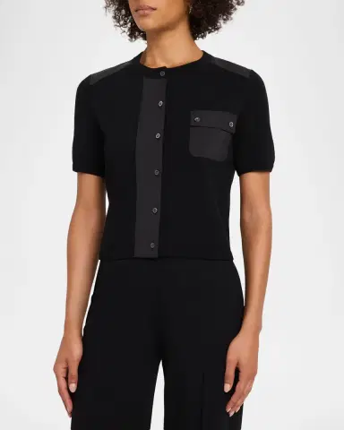 3.1 Phillip Lim Short-Sleeve Cardigan | Thumbnail 3 3.1 Phillip Lim Short-Sleeve Cardigan | Thumbnail 3