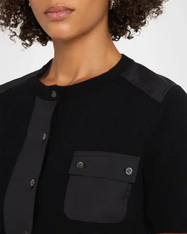 3.1 Phillip Lim Short-Sleeve Cardigan | Thumbnail 4 3.1 Phillip Lim Short-Sleeve Cardigan | Thumbnail 4