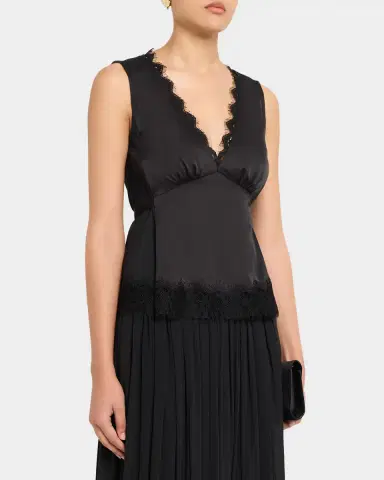 3.1 Phillip Lim Sleeveless Satin Lace Combo Top | Thumbnail 3 3.1 Phillip Lim Sleeveless Satin Lace Combo Top | Thumbnail 3