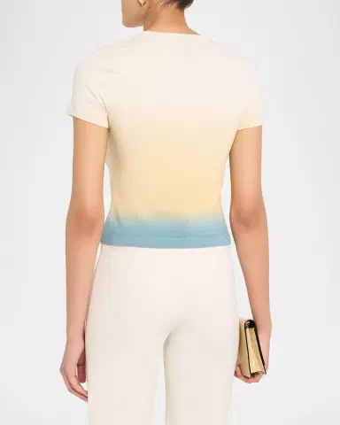 3.1 Phillip Lim Short-Sleeve Ombré Cardigan | Thumbnail 2 3.1 Phillip Lim Short-Sleeve Ombré Cardigan | Thumbnail 2