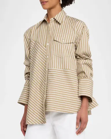3.1 Phillip Lim Asymmetric Poplin Shirt | Thumbnail 3 3.1 Phillip Lim Asymmetric Poplin Shirt | Thumbnail 3