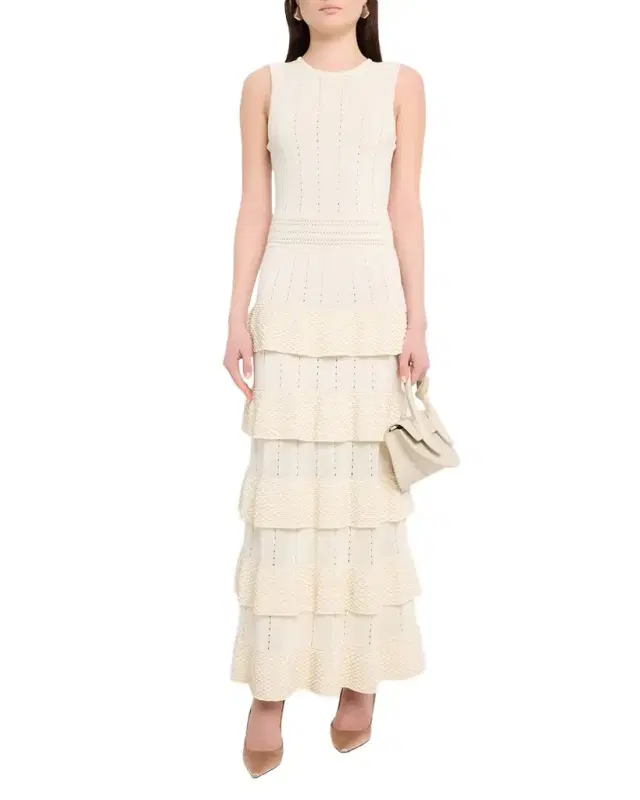Lela Rose Bobble Knit Piper Dress