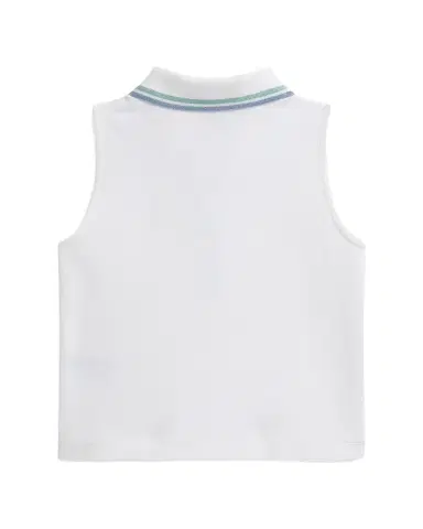 Polo Ralph Lauren Girl 's Stretch-Cotton Sleeveless Polo, Size 2- | Thumbnail 1 Polo Ralph Lauren Girl 's Stretch-Cotton Sleeveless Polo, Size 2- | Thumbnail 1