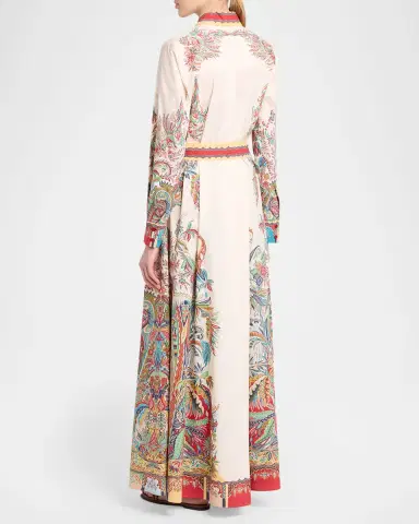 Etro Paisley-Print Cotton Poplin Long-Sleeve Maxi Shirtdress | Thumbnail 2 Etro Paisley-Print Cotton Poplin Long-Sleeve Maxi Shirtdress | Thumbnail 2