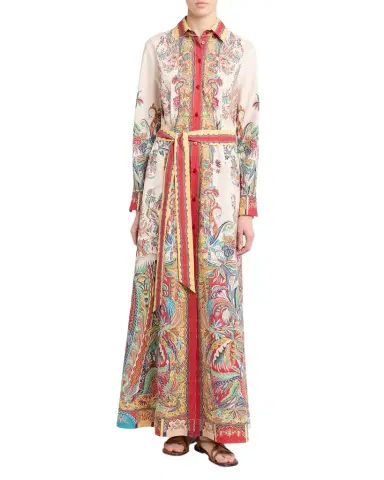Etro Paisley-Print Cotton Poplin Long-Sleeve Maxi Shirtdress | Thumbnail 1 Etro Paisley-Print Cotton Poplin Long-Sleeve Maxi Shirtdress | Thumbnail 1