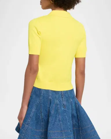 Aknvas Emma Short-Sleeve Polo Top | Thumbnail 2