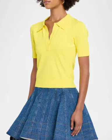 Aknvas Emma Short-Sleeve Polo Top | Thumbnail 3