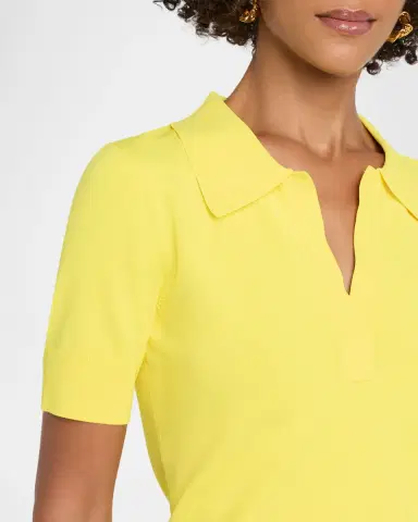 Aknvas Emma Short-Sleeve Polo Top | Thumbnail 4