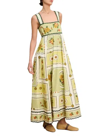ALÉMAIS Dixie Floral-Print Cotton Poplin Maxi Dress | Thumbnail 1