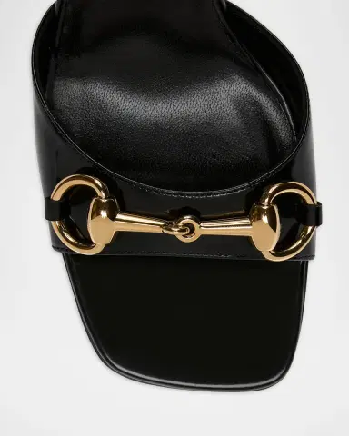 Gucci 85mm Signora Leather Ankle-Strap Sandals | Thumbnail 3 Gucci 85mm Signora Leather Ankle-Strap Sandals | Thumbnail 3