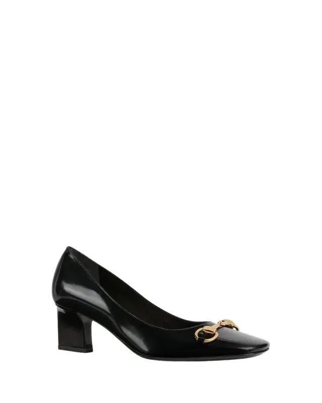 Gucci Signora Glossy Leather Pumps
