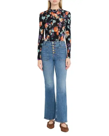 Ulla Johnson Clover Long-Sleeve Jersey Top | Thumbnail 1