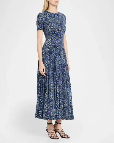 Ulla Johnson Sabine Short-Sleeve Jersey Maxi Dress | Thumbnail 3 Ulla Johnson Sabine Short-Sleeve Jersey Maxi Dress | Thumbnail 3
