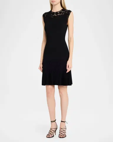 Ulla Johnson Noemie Crochet Knit Mini Dress | Thumbnail 3
