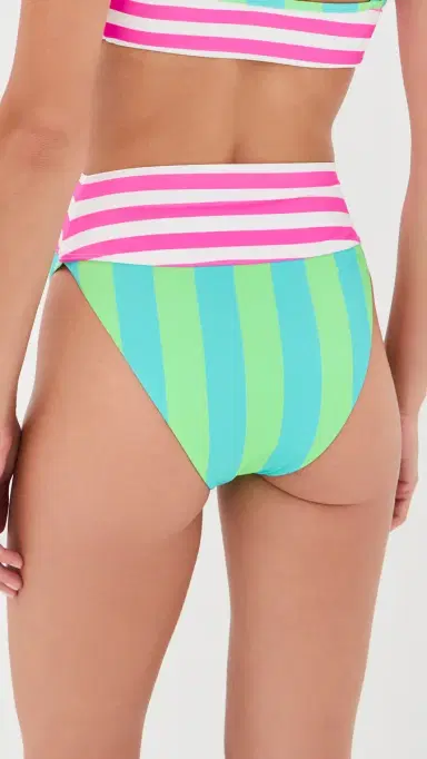 Beach Riot Highway Bikini Bottoms Cove tripe | Thumbnail 3