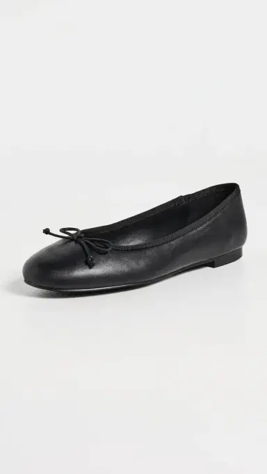 Tony Bianco Comma Ballet Flats Black Nappa | Thumbnail 2