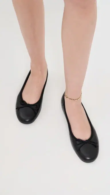 Tony Bianco Comma Ballet Flats Black Nappa | Thumbnail 3