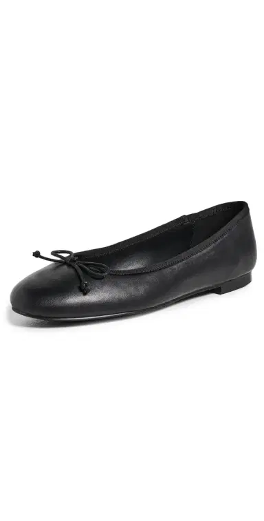 Tony Bianco Comma Ballet Flats Black Nappa | Thumbnail 1