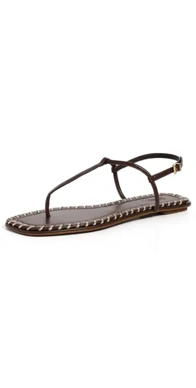 Schutz Elsha Sewing Sandals Chestnut Brown | Thumbnail 1