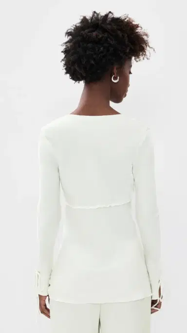 LIONESS Veil Blouse Porcelain | Thumbnail 3 LIONESS Veil Blouse Porcelain | Thumbnail 3