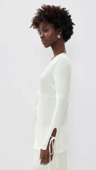 LIONESS Veil Blouse Porcelain | Thumbnail 4 LIONESS Veil Blouse Porcelain | Thumbnail 4