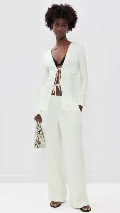 LIONESS Veil Blouse Porcelain | Thumbnail 5 LIONESS Veil Blouse Porcelain | Thumbnail 5