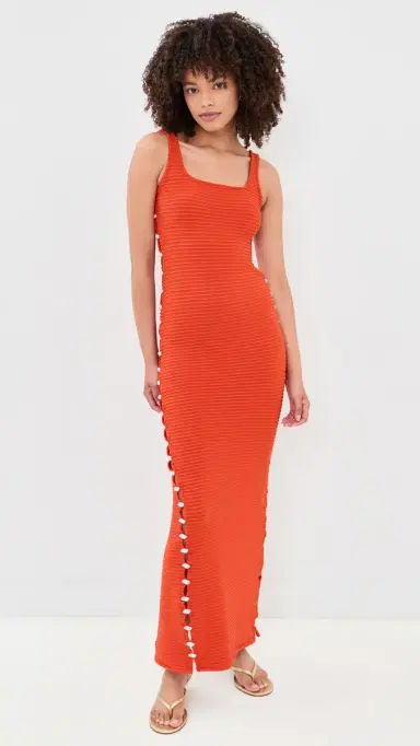 Palmacea Awa Shell Dress Shell Red | Thumbnail 2