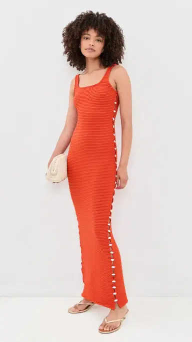 Palmacea Awa Shell Dress Shell Red | Thumbnail 5