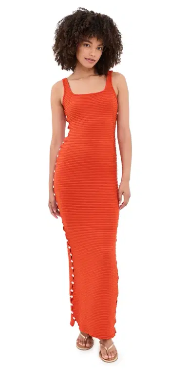 Palmacea Awa Shell Dress Shell Red | Thumbnail 1