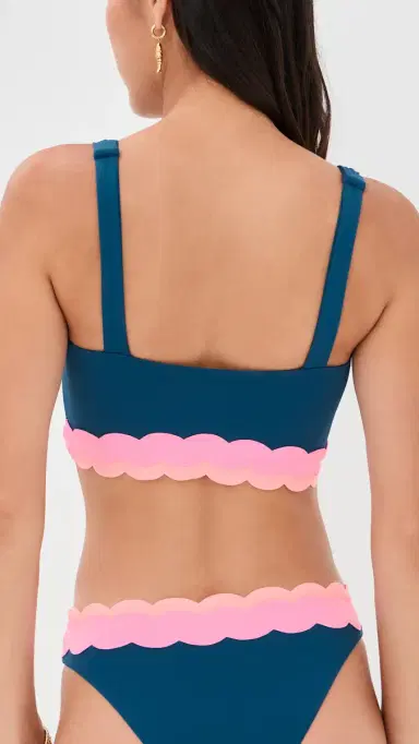 Beach Riot Marin Bikini Top eashell Isle Colorblock | Thumbnail 3
