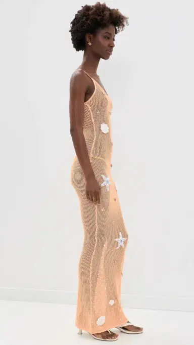 Dur Doux Sand Shell Maxi Coverup Dress | Thumbnail 5 Dur Doux Sand Shell Maxi Coverup Dress | Thumbnail 5
