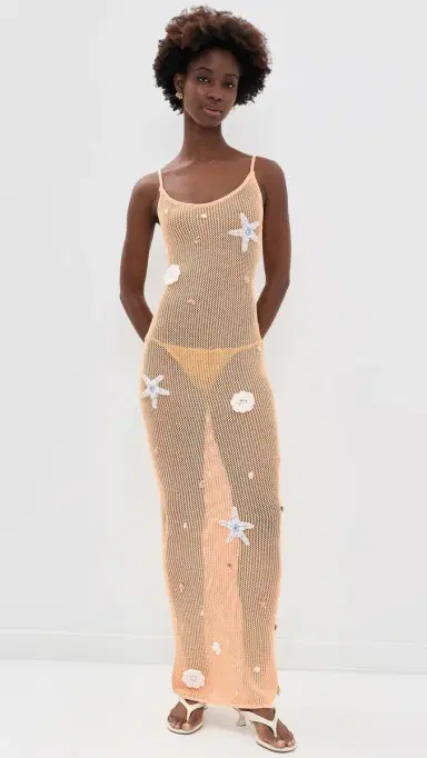 Dur Doux Sand Shell Maxi Coverup Dress | Thumbnail 6 Dur Doux Sand Shell Maxi Coverup Dress | Thumbnail 6