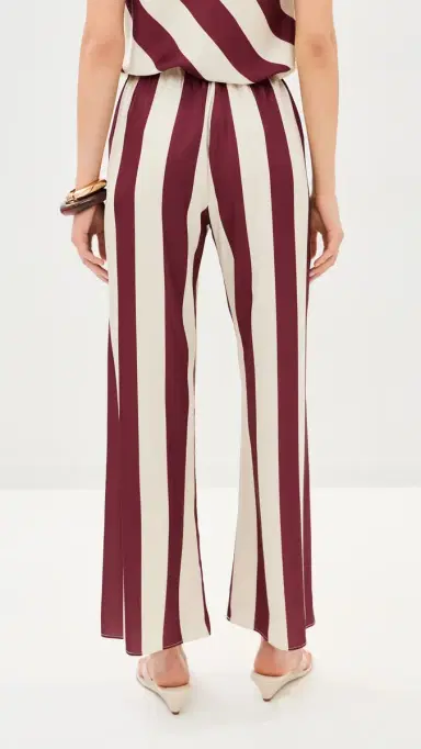 LE BOP Ellie Pants Cream/Wine Stripe | Thumbnail 3 LE BOP Ellie Pants Cream/Wine Stripe | Thumbnail 3