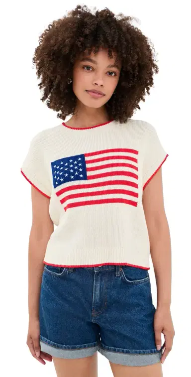 Z Supply Patriot Pullover Cloud | Thumbnail 1 Z Supply Patriot Pullover Cloud | Thumbnail 1