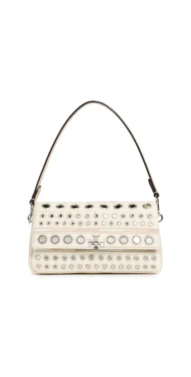 Tory Burch Charlie Embellished Small Shoulder Bag New One Size | Thumbnail 1 Tory Burch Charlie Embellished Small Shoulder Bag New One Size | Thumbnail 1