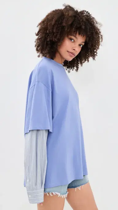 Lioness Bottega Layered Shirt Persian Jewel | Thumbnail 4
